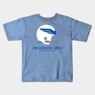 San Antonio Wings - Old School Helmet Kids T-Shirt